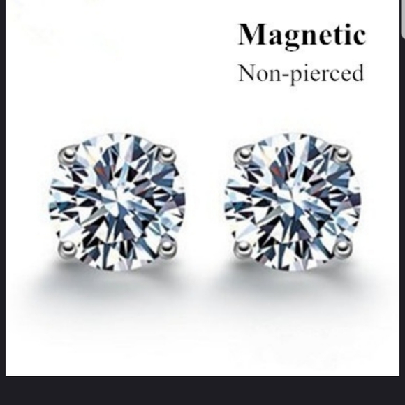 Super Shiny and Beautiful CZ Round Magnetic studs - Picture 2 of 11